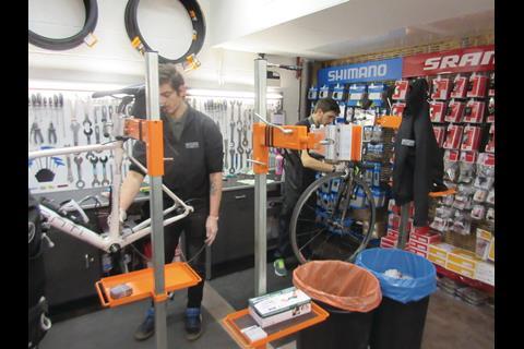 The Cycle Republic workshop offers a same day repairs service